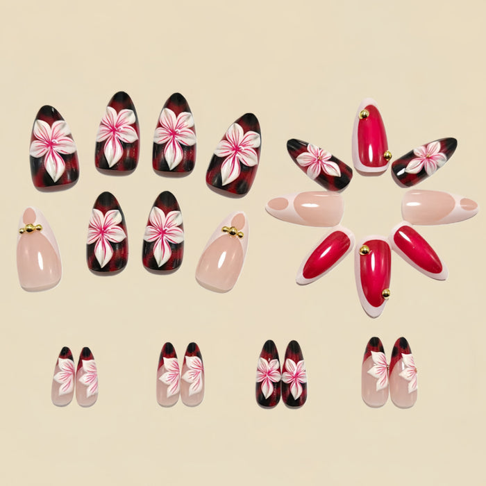 NA095 - 3D Style Elegant Fashion Nails