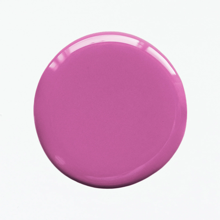 Swatch drop of BKIND Berrylicious polish – Calgary vegan nail colour in a bright blush purple with a glossy finish.