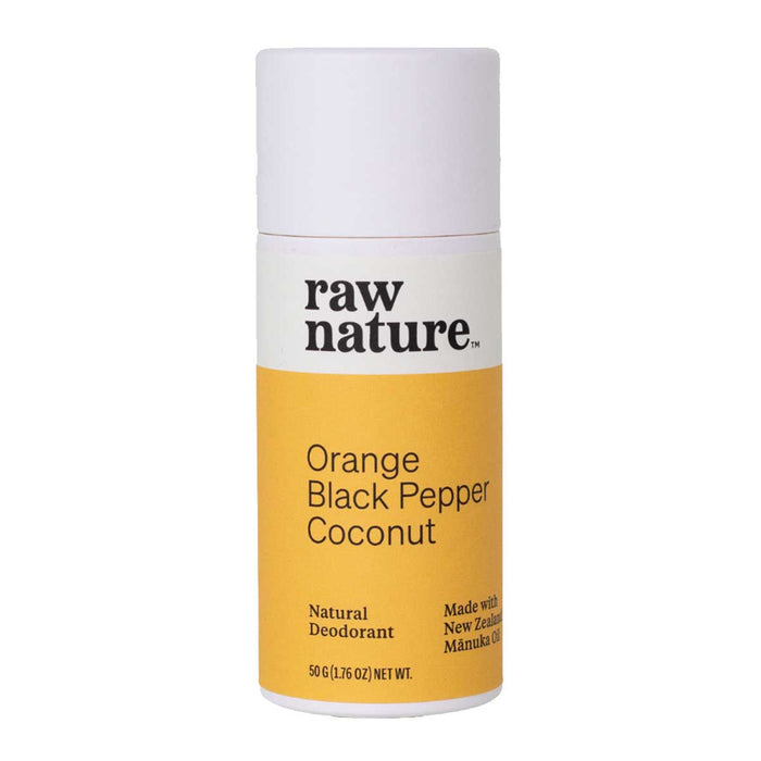 raw nature Orange Black Pepper Coconut Natural Deodorant _1
