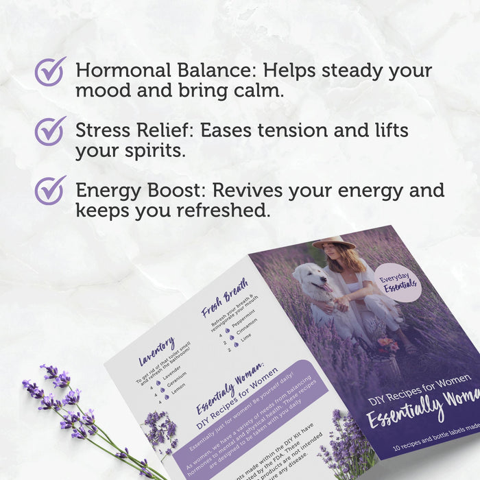 NEW Essentially Woman Recipes & Labels DIY for Essential Oils at Your Oil Tools