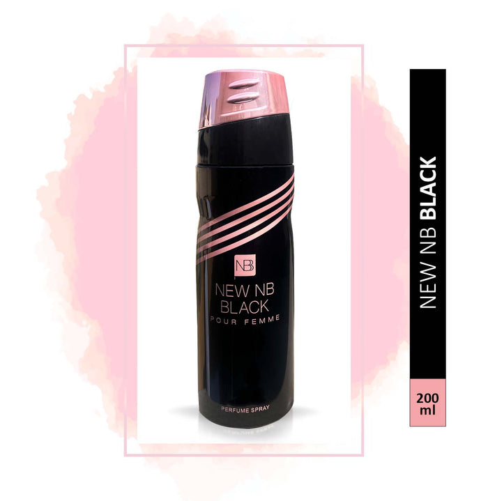 New NB Black Pour Femme Deo for Women 200ml + 200ml(Pack of Two)