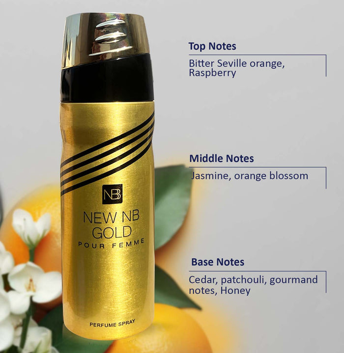 NEW NB GOLD FEMME DEDORANT 200ML FOR WOMEN