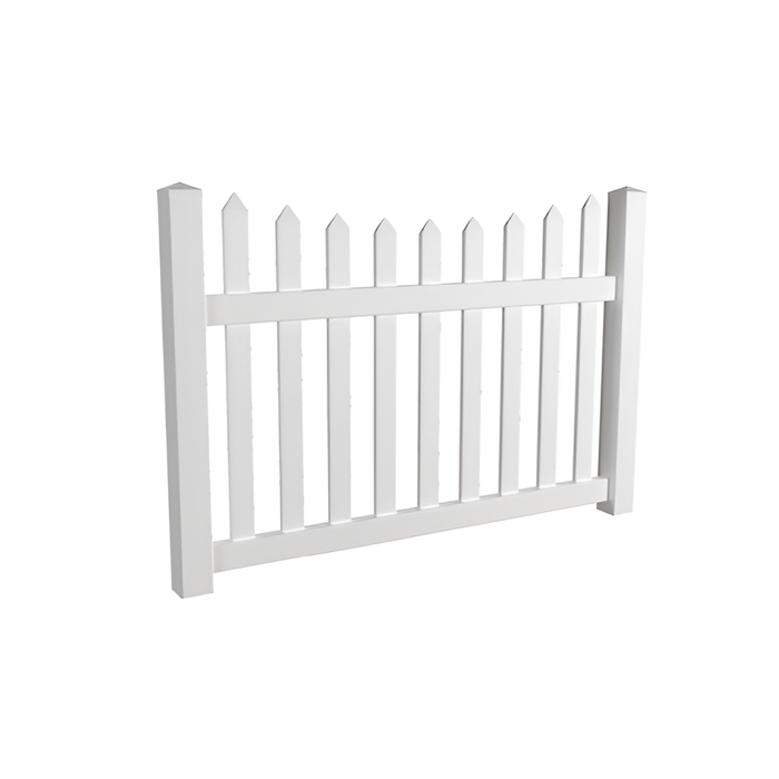 Oxworks Newport PVC Picket Gate - UV Stabilised PVC - 1800mm x 1200mm - - Image 1
