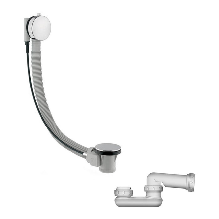 L-58 NEXT Bath waste and overflow set including bath trap - drainÂ flow rate without syphon: >60 L/min. DrainÂ flow rate with syphon: >48 L/min. OverflowÂ flow rate: >36 L/min chrome Standard Noken