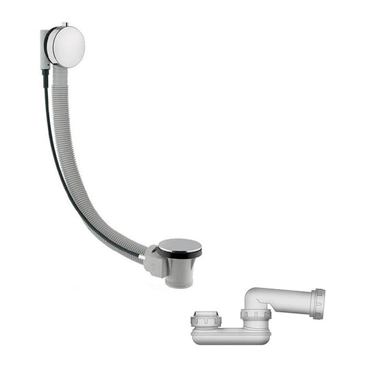 L-58 NEXT Bath waste and overflow set including bath trap - drainÂ flow rate without syphon: >60 L/min. DrainÂ flow rate with syphon: >48 L/min. OverflowÂ flow rate: >36 L/min chrome Standard Noken