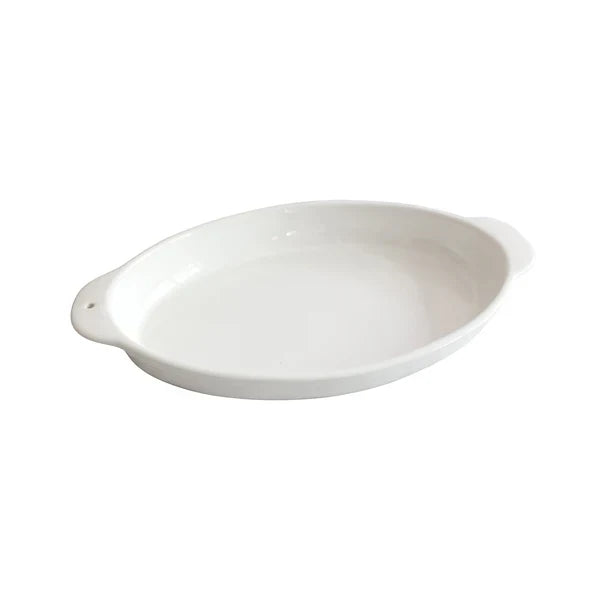 Nora Fleming Serveware Pinstripes Stoneware Ceramic Oval Baker
