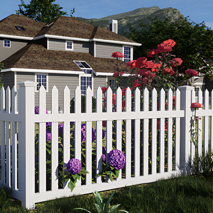 Oxworks North Haven PVC Panel Kit - White - Classic Picket - 1200mm - - Image 2
