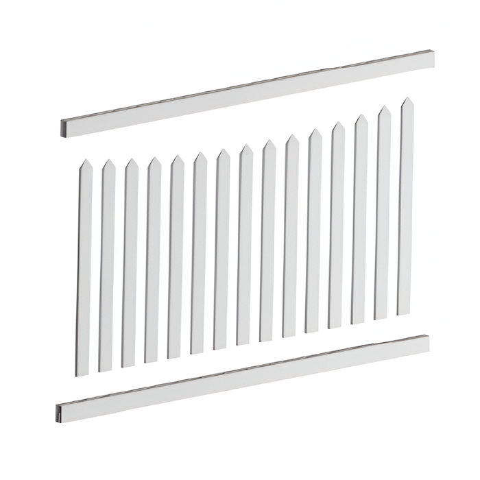 Oxworks North Haven PVC Panel Kit - White - Classic Picket - 1200mm - - Image 4