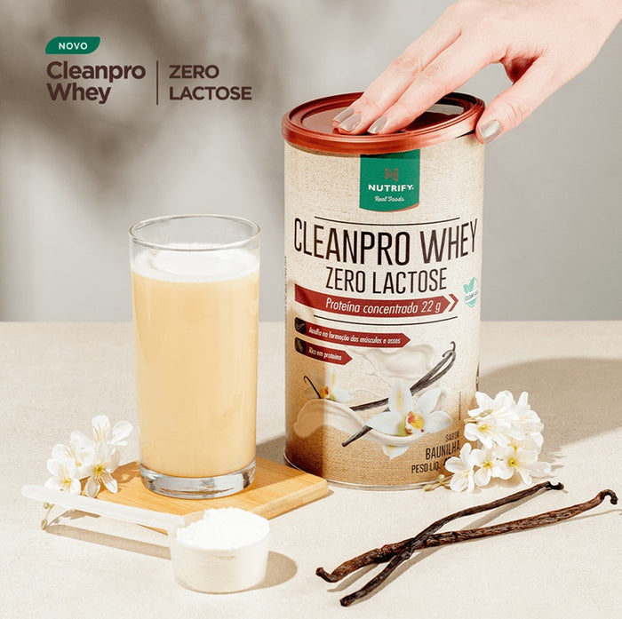 NUTRIFY | Whey Concentrado Zero Lactose Sabor Baunilha (450 Gramas)