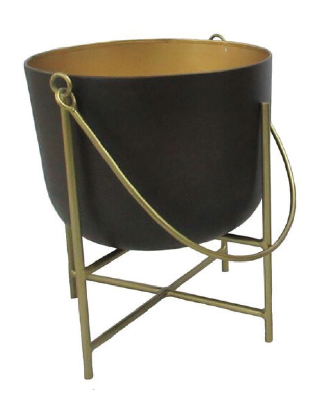 Old Bronze Pot with Wax