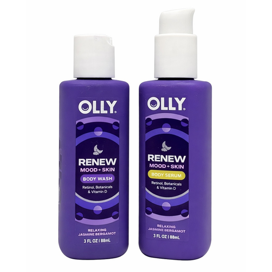 OLLY Renew Body Wash & Serum, Travel Size - Jasmine Bergamot