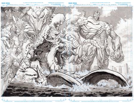 OLYMPUS SAGA MEGALITH #1 (OF 4) CVR D LEWIS LAROSA ORIGINAL ART EDITION 1 VAR