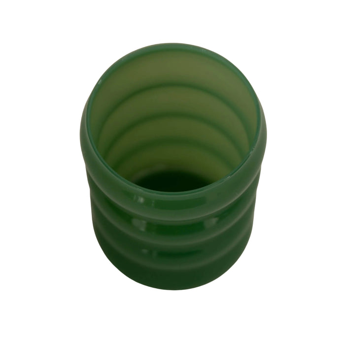 Opaque Ripple Cup, Set of 4, Jade