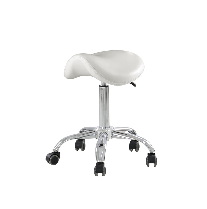 salon saddle chair white 160 SGS certified gas lift