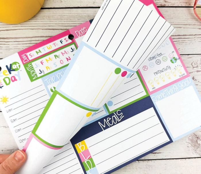Peek at the Day™ Daily Planner Pad | All Bright & Cheery