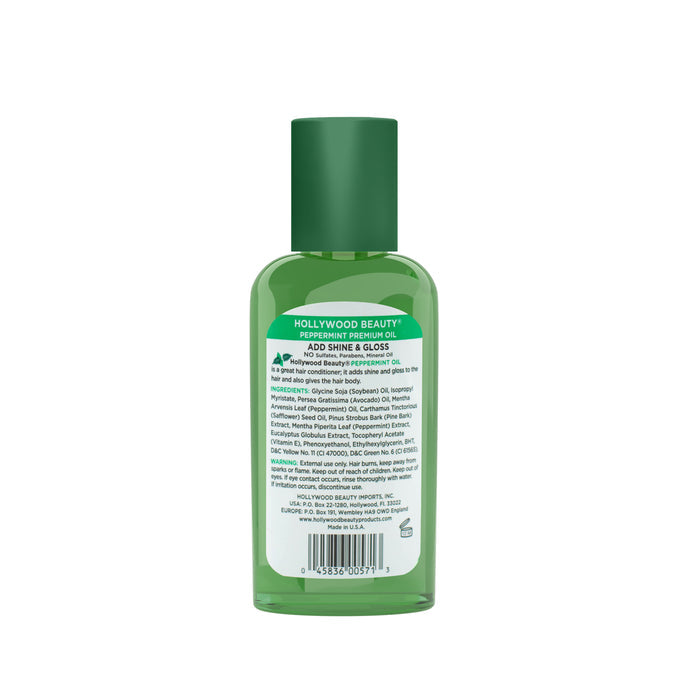 Peppermint Premium Oil for Hair, Scalp, and Skin - 2 fl oz