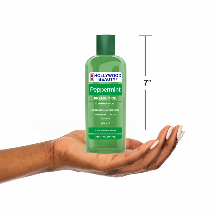 Peppermint Premium Oil for Hair, Scalp, Skin, and Nails - 8 fl oz