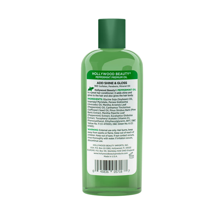 Peppermint Premium Oil for Hair, Scalp, Skin, and Nails - 8 fl oz
