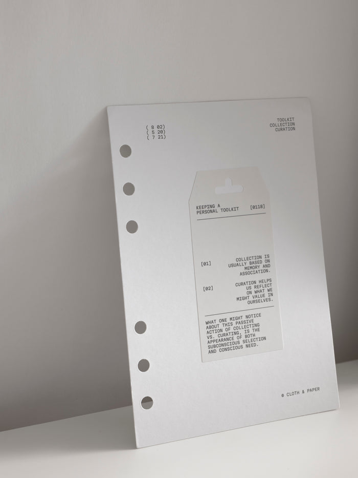 Personal Toolkit Planner Dashboard shown in a styled planner flat lay