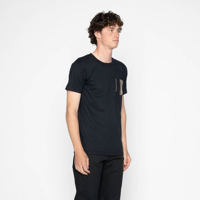 Pocket Tee - Black + Dobby Bands - Black by Naked & Famous Denim