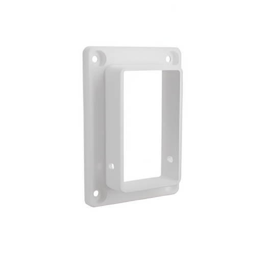 Oxworks PVC Rail Bracket - 51 x 89mm - White UV-Stabilised PVC - - Image 1