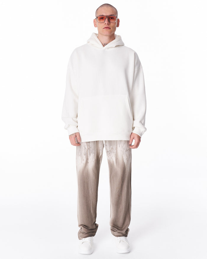 Rebellion Tie-Dye Oversized Sweatpants in Beige (2)