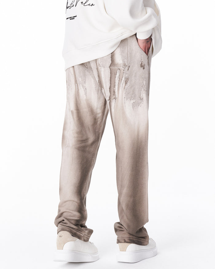 Rebellion Tie-Dye Oversized Sweatpants in Beige (4)