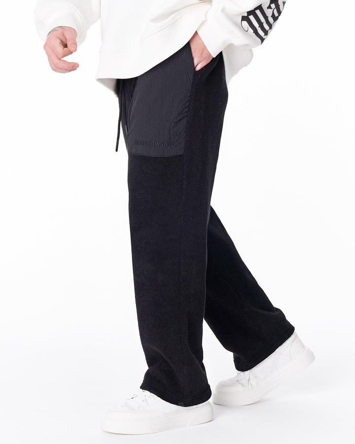 RebellionFire Street Style Black Fleece Sweatpants (6)