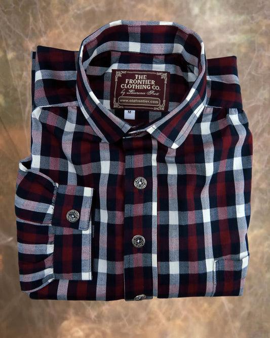 Red and Black Check Plaid Victorian Shirt