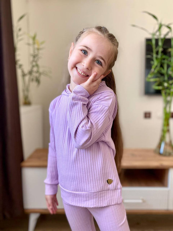 Rib Gorgeous Girl Hoodie Set
