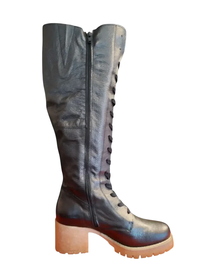 rijglaars Serena zwart