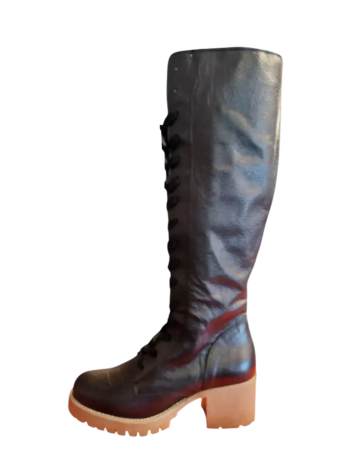rijglaars Serena zwart