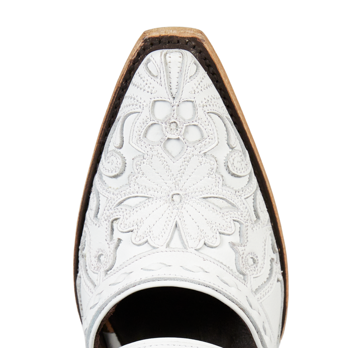 Robin Slingback Mule - Matte White