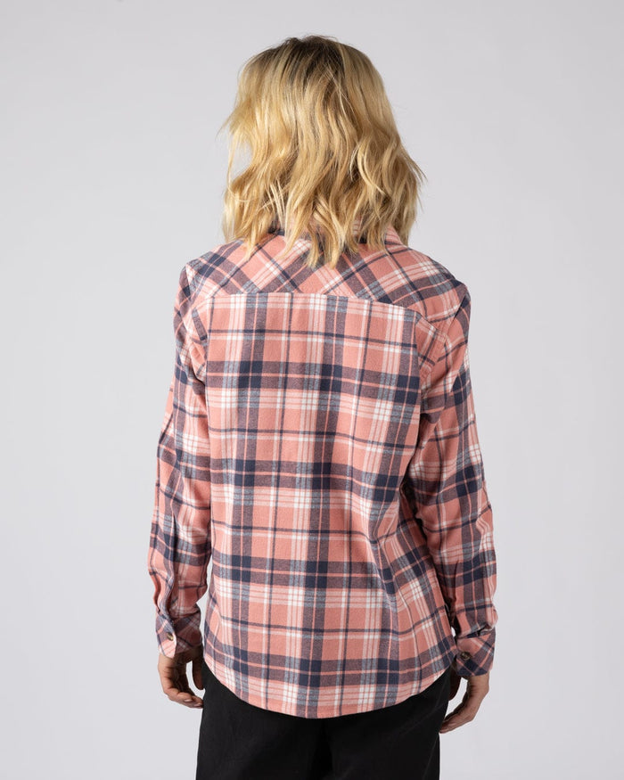 Rosalin Womens Check Shirt in Pink