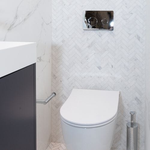 RONDO SMARTLINE Double Flush Plate - Chrome Plumbing Products Noken by Porcelanosa