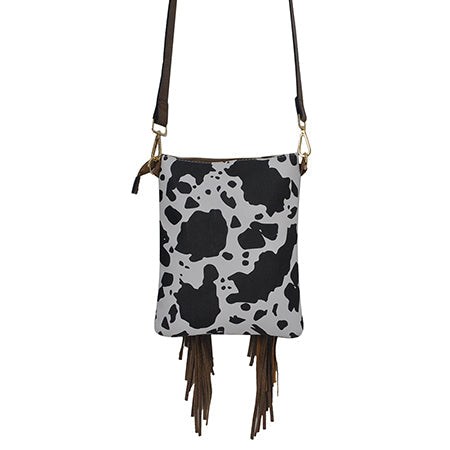 !SALE! Black Cow NGIL Faux Leather Fringe Crossbody