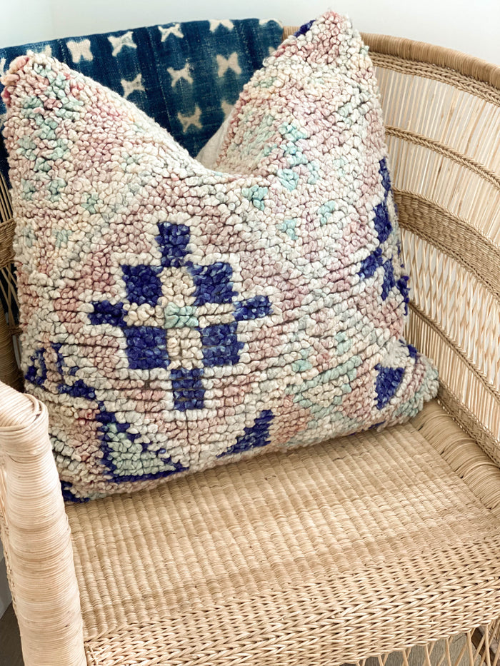 Scamper II Vintage Beni MGuild Berber Carpet Pillow 20x20