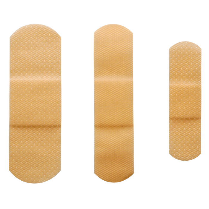 Sheer Plastic Assorted Bandages (60/Bx)