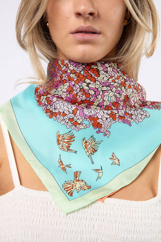Silk Scarf Floral Dream Large