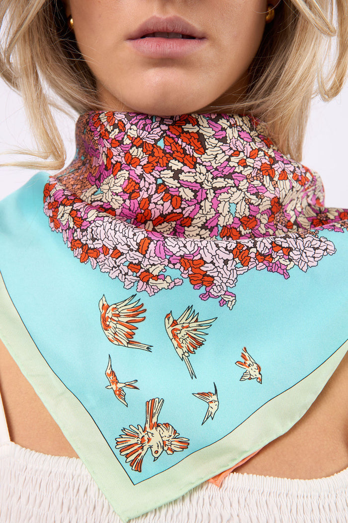 Silk Scarf Floral Dream Large