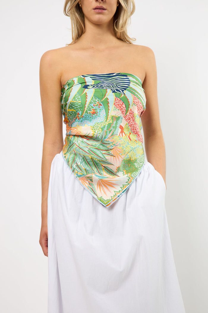 Silk Scarf Zebra in the Jungle Large