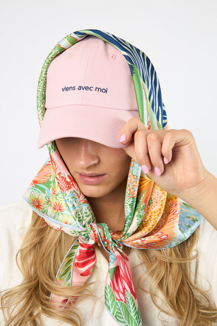Silk Scarf Zebra in the Jungle Large