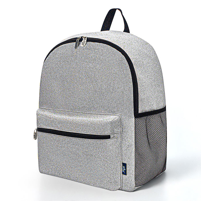 Large Silver glitter backpacks, cheer backpacks, dance backpacks, gymnastics backpacks, tumbling backpacks, ballet backpacks, sports backpacks, pageant backpacks, competition backpacks, glitter cheer bags, sparkle dance bags, glitter gym backpack, glitter practice backpack, glitter team backpack, cheer competition backpack, dance recital backpack, ballet gear backpack, gymnastics gear backpack, glitter travel backpack, glitter performance bag