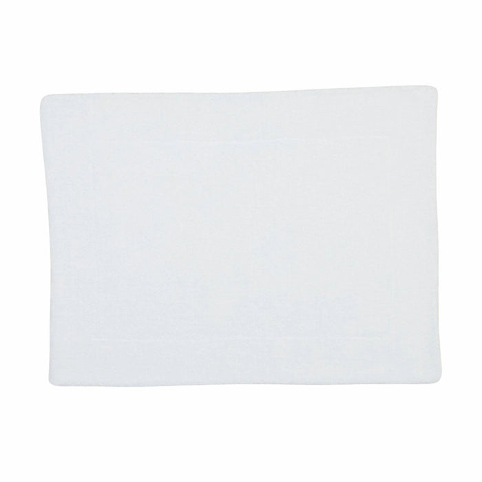 SIMPLE TERRY BATH MAT: WHITE