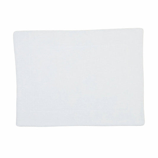SIMPLE TERRY BATH MAT: WHITE