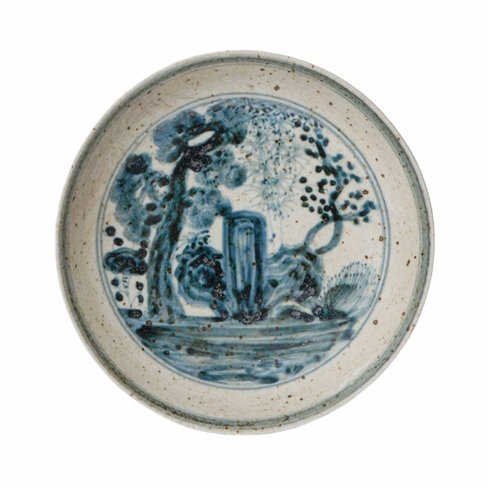 Small Blue and White Porcelain Three Friends Dish