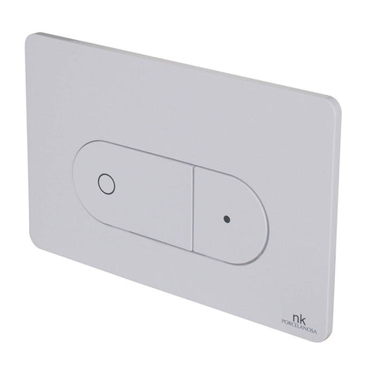OVAL - Smart line double flush button white Standard Noken
