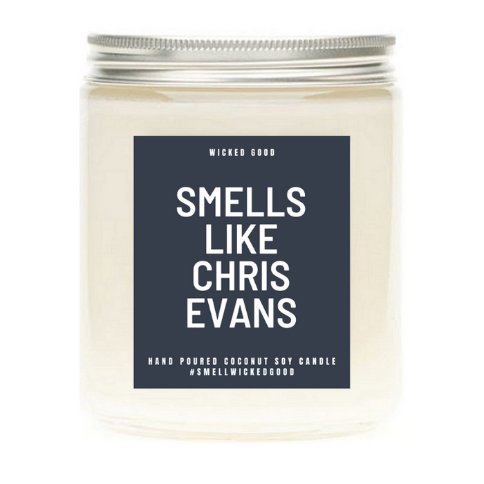 Smells Like Chris Evans - Soy Wax Candle - The Avengers Pop Culture Candle - Smells Like Candle | Wicked Good