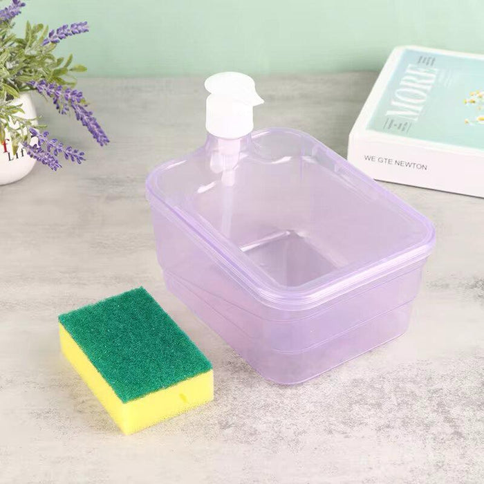 Soap Dishwash Dispenser With Free Sponge Inside
