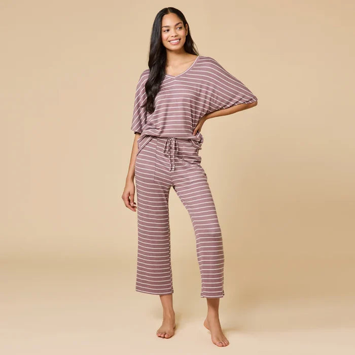 Softies Dream Relaxed V-Neck Capri Set